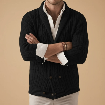 GIOVANNI TIZIANO DOUBLE-BREASTED CARDIGAN