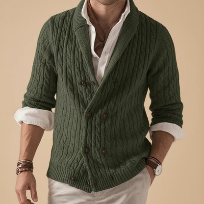 GIOVANNI TIZIANO DOUBLE-BREASTED CARDIGAN