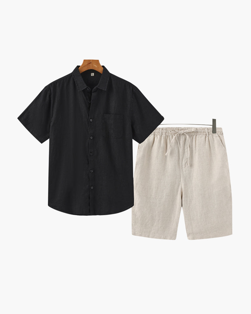 KIT LINIO  - COMPRE 1 LEVE 2- CAMISA LINIO & BERMUDA