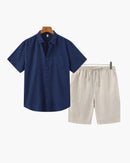 KIT LINIO  - COMPRE 1 LEVE 2- CAMISA LINIO & BERMUDA