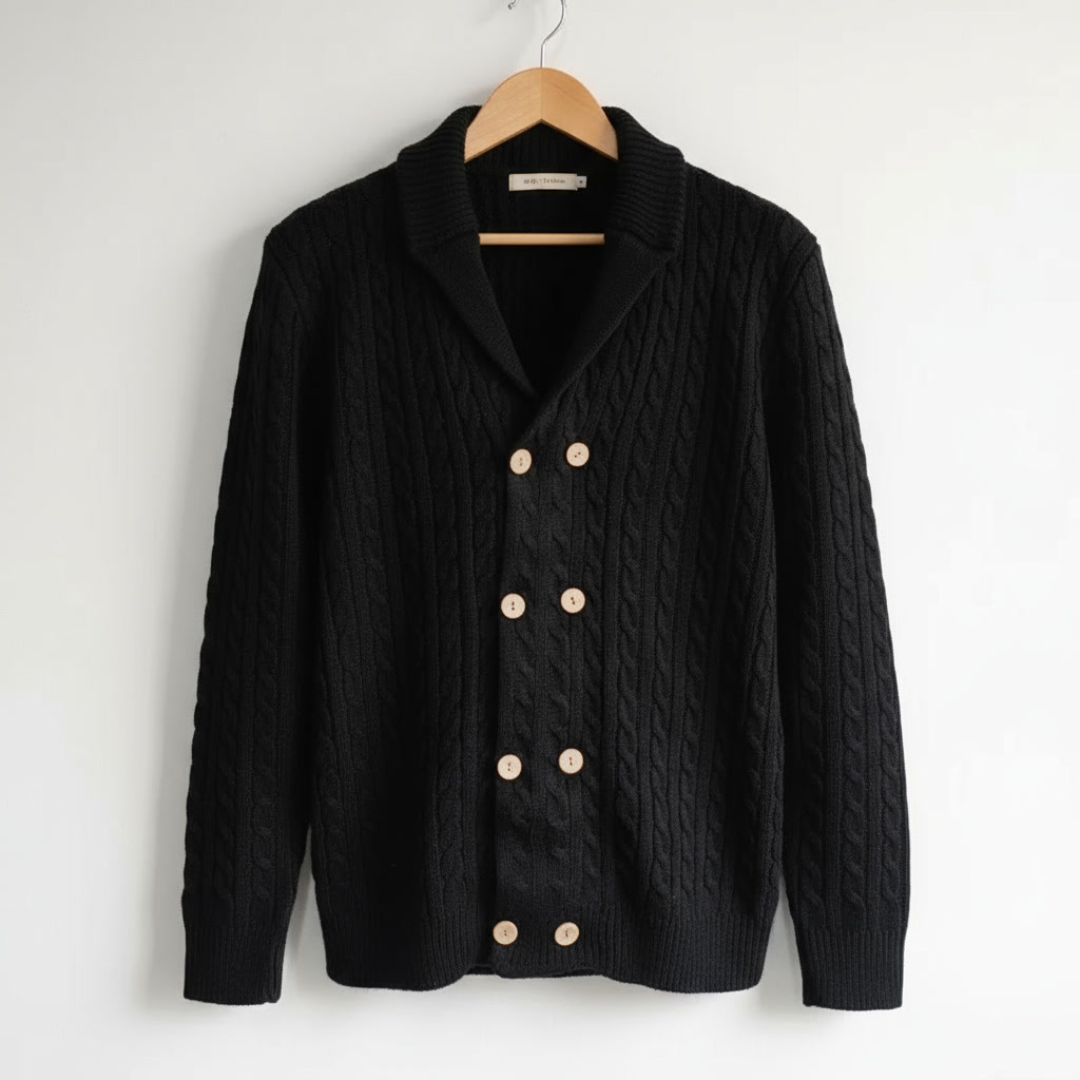 GIOVANNI TIZIANO DOUBLE-BREASTED CARDIGAN