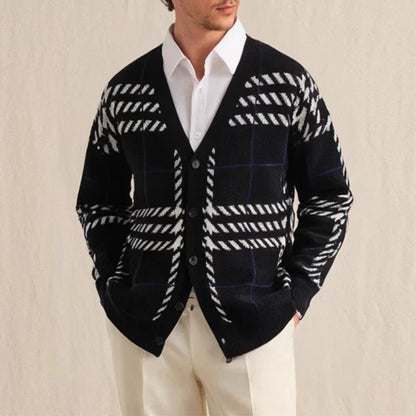 FEDERICO ALESSANDRO GEOMETRIC CARDIGAN