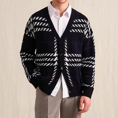 FEDERICO ALESSANDRO GEOMETRIC CARDIGAN