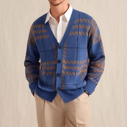 FEDERICO ALESSANDRO GEOMETRIC CARDIGAN
