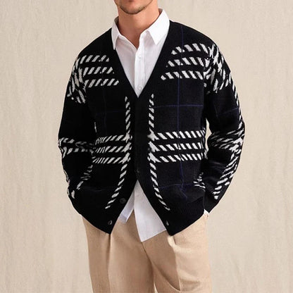 FEDERICO ALESSANDRO GEOMETRIC CARDIGAN