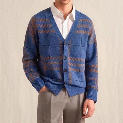 FEDERICO ALESSANDRO GEOMETRIC CARDIGAN